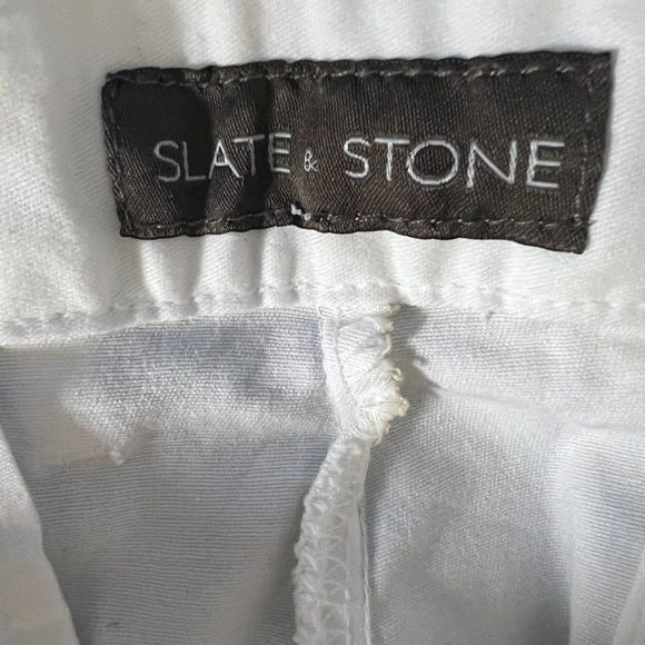 NWOT SLATE & STONE White Khaki Shorts (36) - Picture 5 of 8